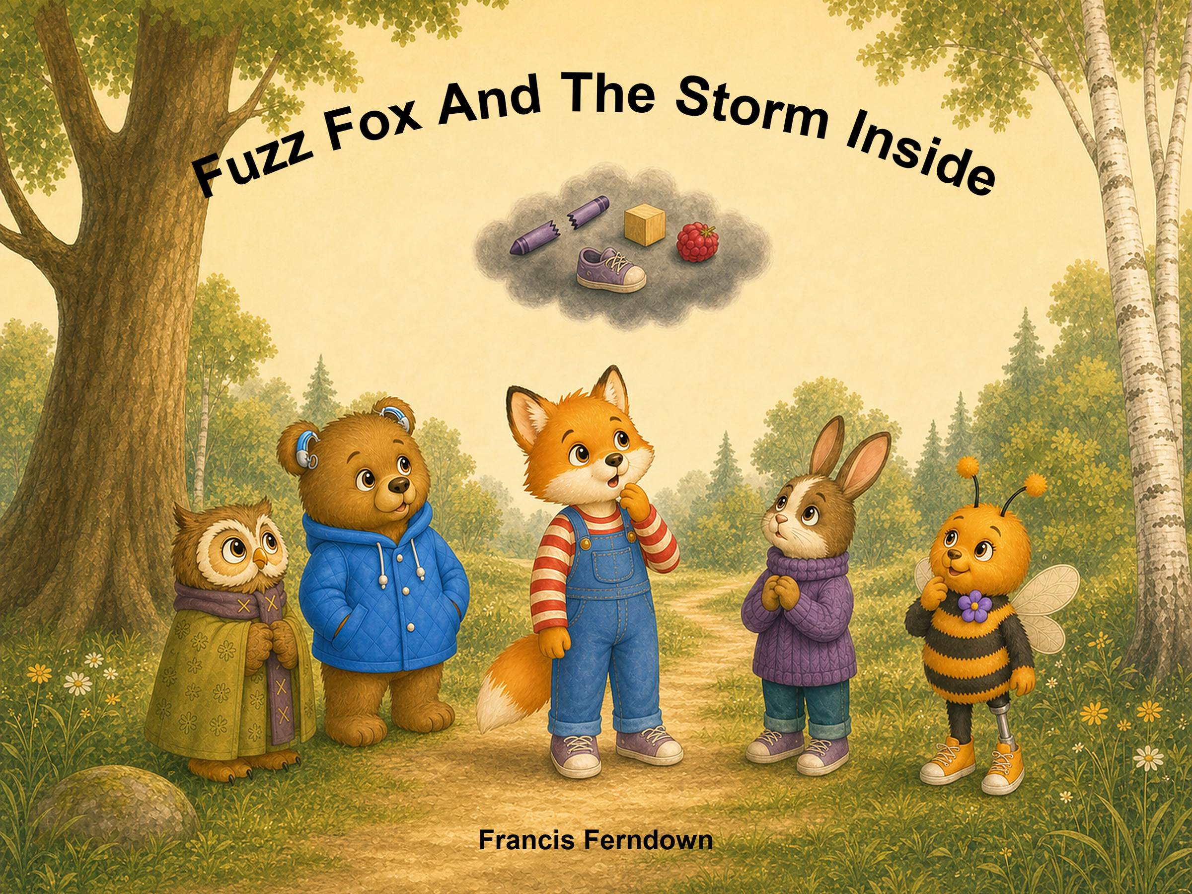 Cover of Fuzz Fox and Friends: The Storm Inside by Francis Ferndown
